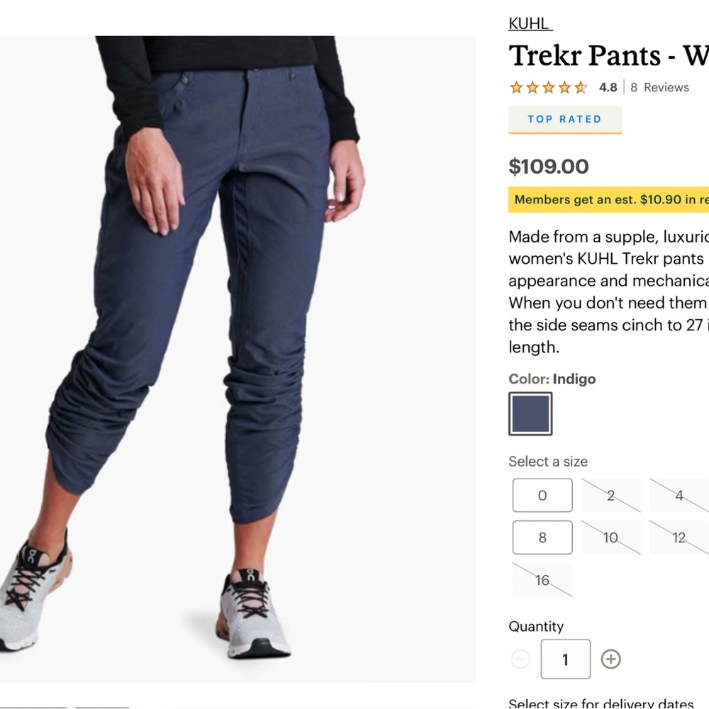 KUHL Women's Blue Outdoor Pants